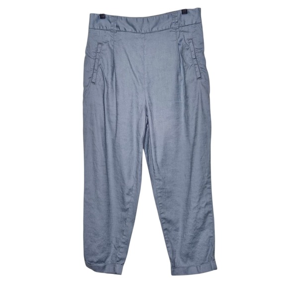 Anthropologie Pants - Anthropologie Ett:twa‎ Cropped Pants Women's US 10P Blue Gray High Waist Casual